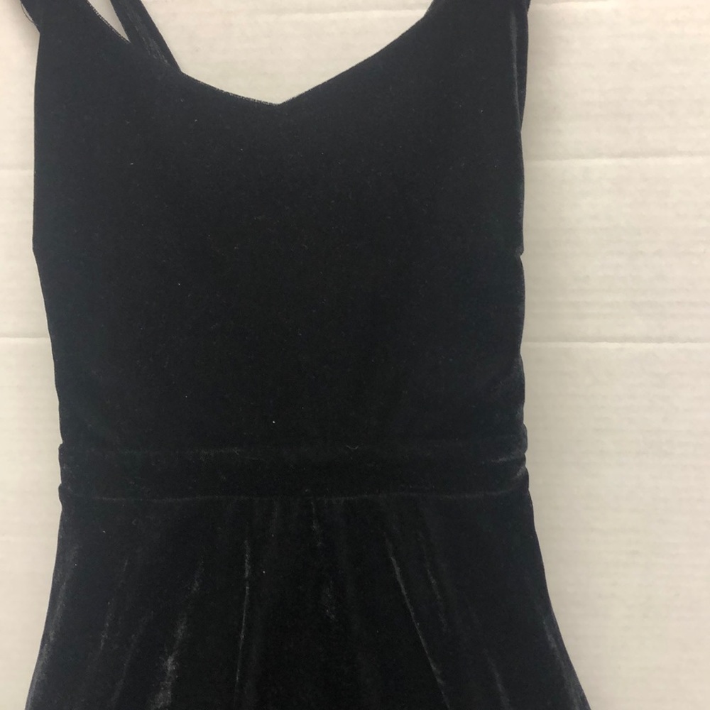 LBD! Black Velvet Spaghetti Strap